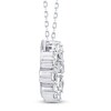 Thumbnail Image 3 of Jared Signature Half Moon Lab-Grown Diamond Circle Necklace 1-1/6 ct tw 14K White Gold 18"