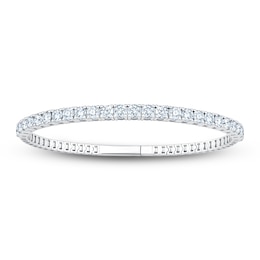 Jared Signature Collection Lab-Grown Diamond Flex Bangle Bracelet 5 ct tw 14K White Gold