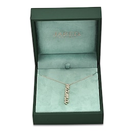 Jared Signature Diamond "Mama" Necklace 1/3 ct tw 10K Yellow Gold 18"