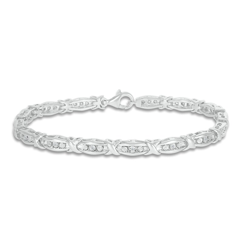 Diamond Bracelet 1/20 ct tw Round Sterling Silver