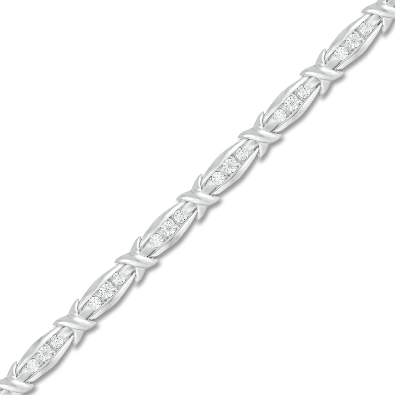 Diamond Bracelet 1/20 ct tw Round Sterling Silver
