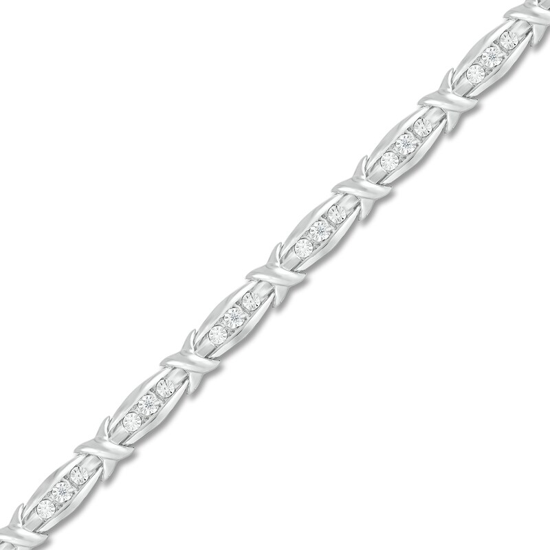 Diamond Bracelet 1/20 ct tw Round Sterling Silver