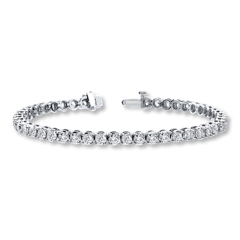 Main Image 1 of Diamond Tennis Bracelet 6 carat tw Round-cut 14K White Gold