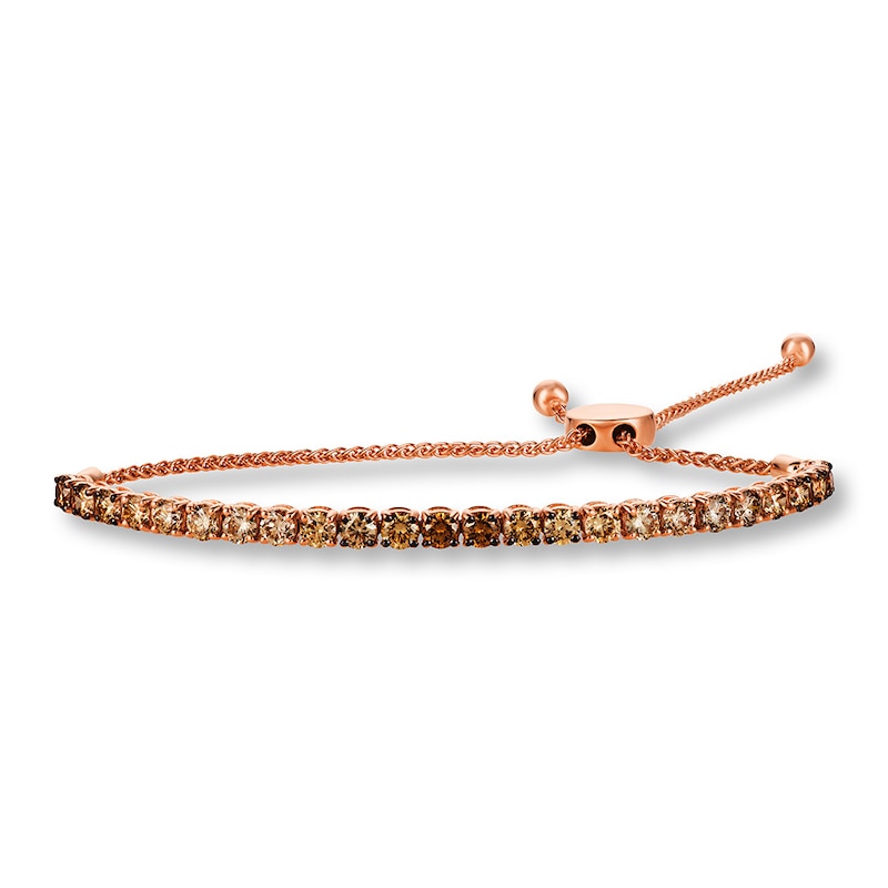 Main Image 2 of Le Vian Chocolate Ombre Bolo Bracelet 4 ct tw Diamonds 14K Gold
