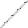 Thumbnail Image 1 of Blue & White Diamond Accented Bracelet Sterling Silver
