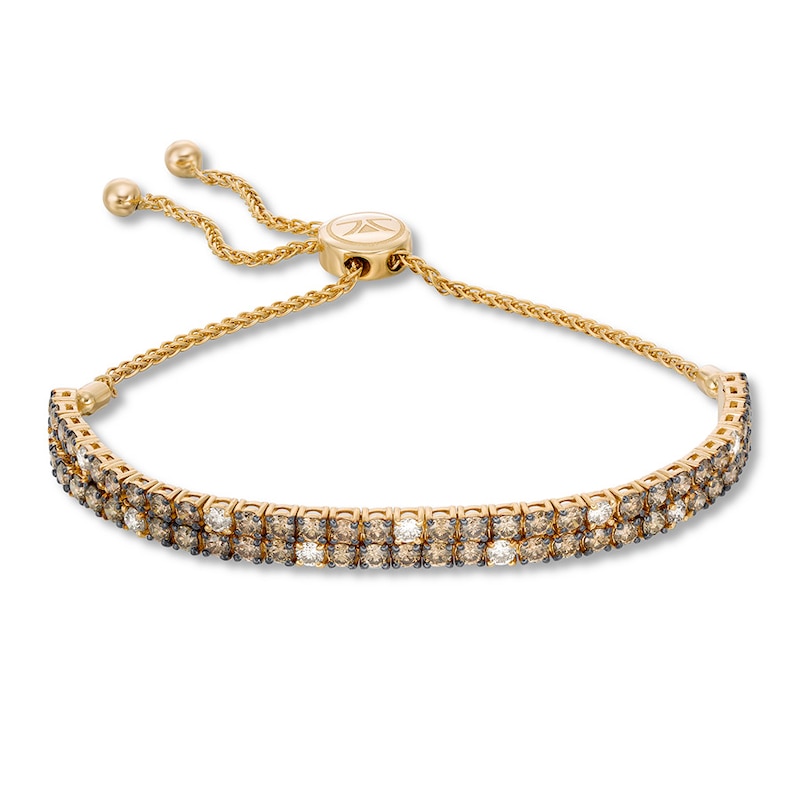 Main Image 1 of Le Vian Chocolate Diamond Bolo Bracelet 4 ct tw 14K Honey Gold
