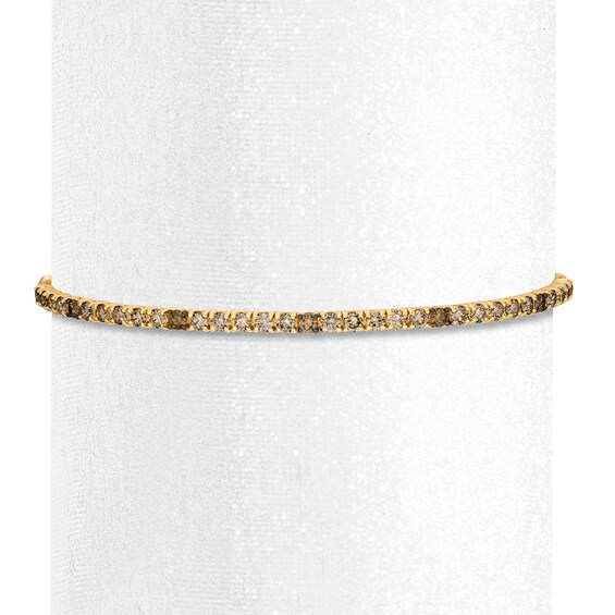 Le Vian Chocolate Diamonds Bolo Bracelet 2ctw 14K Honey Gold Bolo