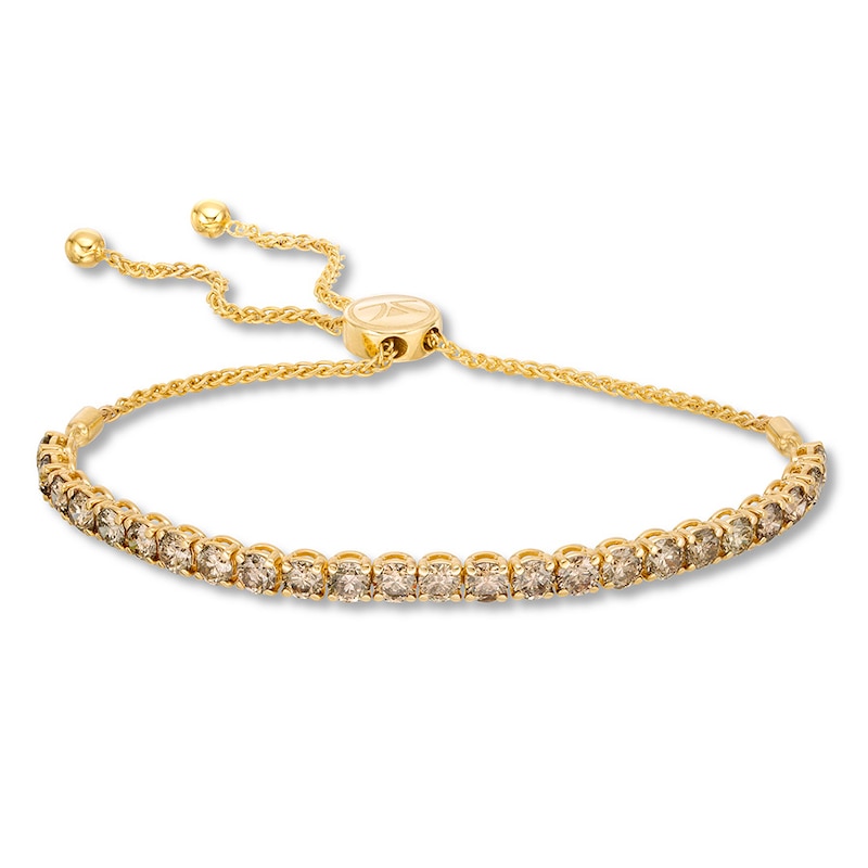 Main Image 1 of Le Vian Chocolate Diamonds Bolo Bracelet 4 ct tw 14K Honey Gold