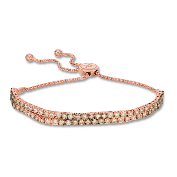 Le Vian Ombre Bolo Bracelet 4 ct tw Diamonds 14K Strawberry Gold