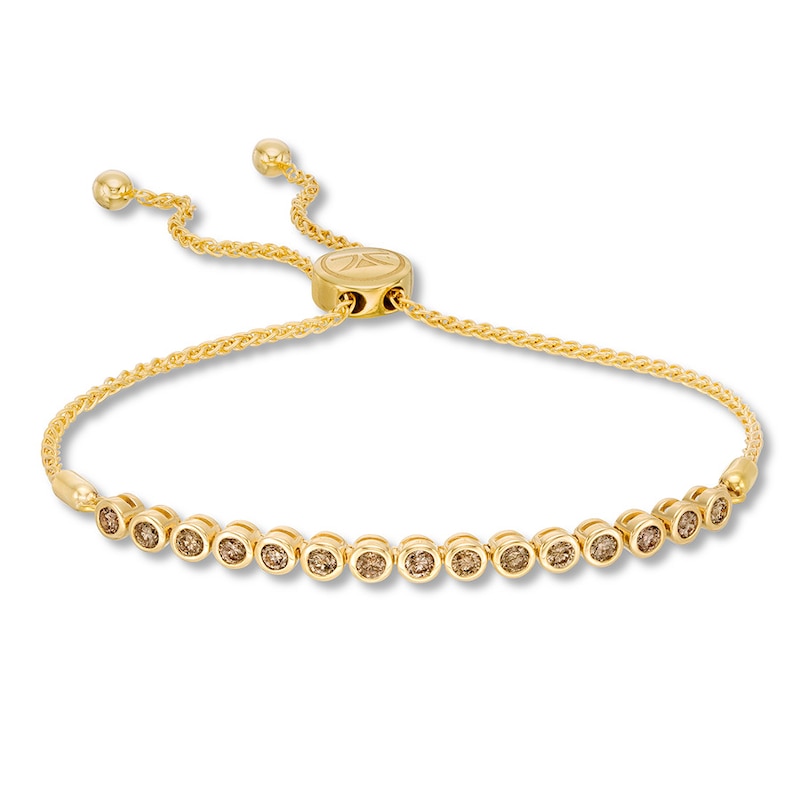 Main Image 1 of Le Vian Bolo Bracelet 7/8 ct tw Pale Brown Diamonds 14K Gold