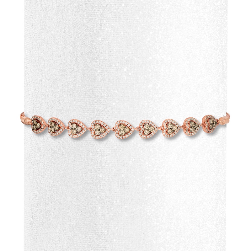 Main Image 2 of Le Vian Chocolate Diamonds Bolo Bracelet 7/8 carat tw 14K Gold
