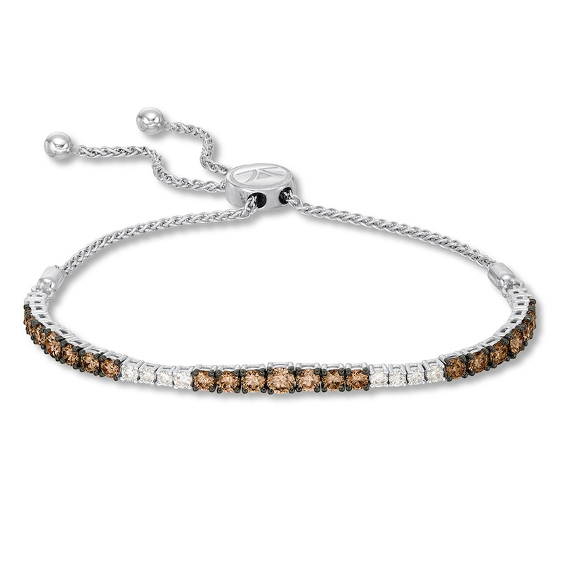 Main Image 1 of Le Vian Chocolate Diamond Bolo Bracelet 2 ct tw 14K Vanilla Gold