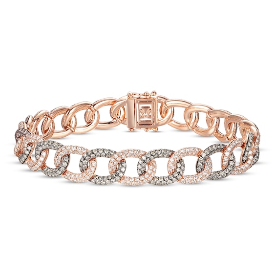 Le Vian Chocolate Diamond Bracelet 6-1/3 ct tw 14K Strawberry Gold