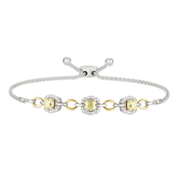 Le Vian Sunny Yellow Diamond Bracelet 1-5/8 ct tw 14K Two-Tone Gold