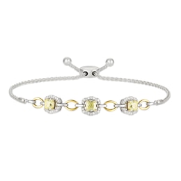 Le Vian Sunny Yellow Diamond Bracelet 1-5/8 ct tw 14K Whtie Gold