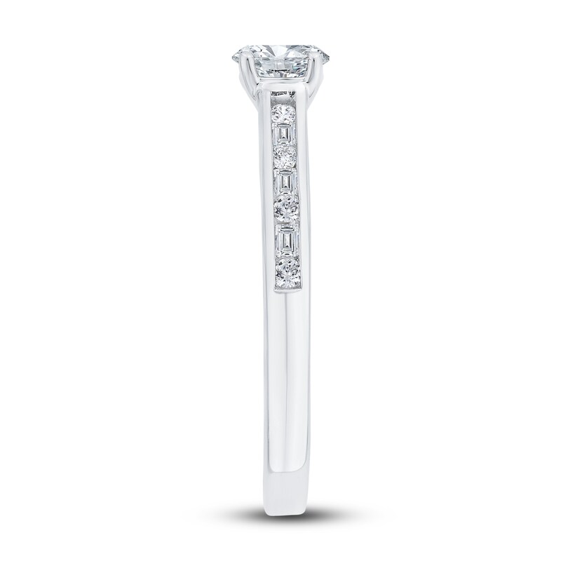 Diamond Engagement Ring 5/8 ct tw Round 14K White Gold
