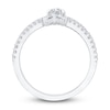 Thumbnail Image 3 of Diamond Bridal Set 3/4 ct tw Oval/Round 14K White Gold