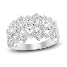 Diamond Ring 1 ct tw Round 14K White Gold