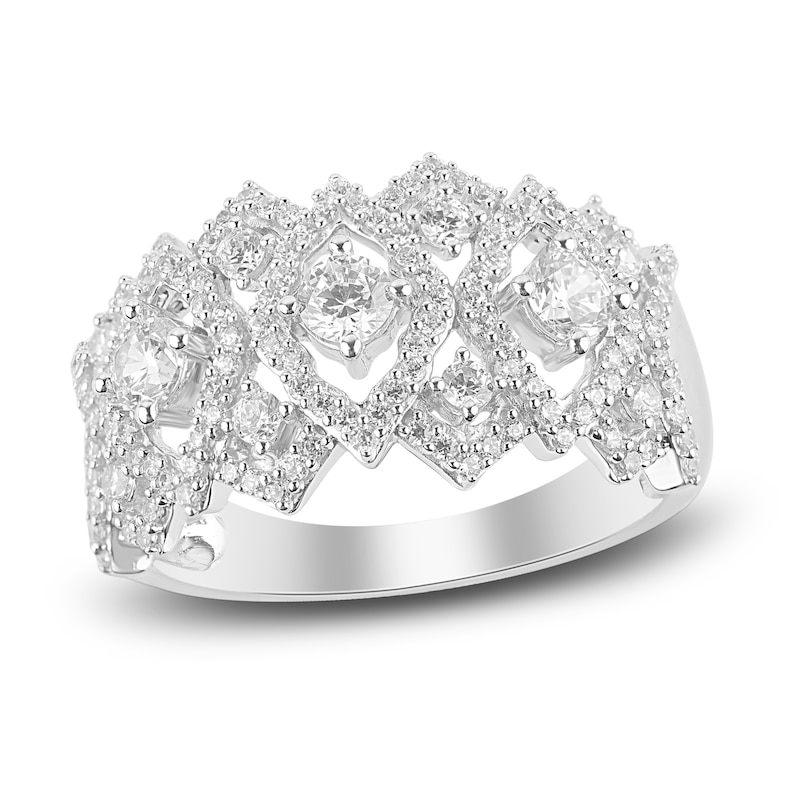 Main Image 1 of Diamond Ring 1 ct tw Round 14K White Gold