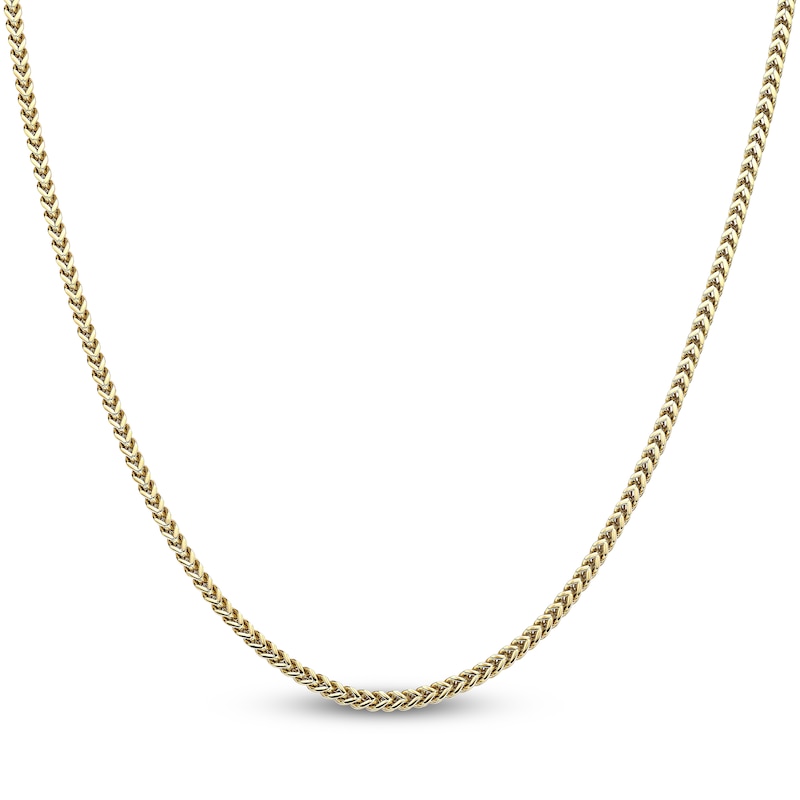 Main Image 1 of Men's Solid Franco Chain Gold Ion-Plated Stainless Steel 2.5mm 22"