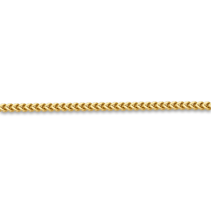 Main Image 3 of Men's Solid Franco Chain Gold Ion-Plated Stainless Steel 2.5mm 22"