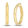 Thumbnail Image 0 of Diamond-Cut In/Out Hoop Earrings 14K Yellow Gold 30mm