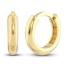 Thumbnail Image 0 of Polished Round Huggie Earrings 14K Yellow Gold 9.25mm