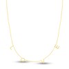 Thumbnail Image 1 of Block "LOVE" Necklace 14K Yellow Gold 16" Adj.