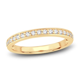 Diamond Wedding Band 1/4 ct tw Round 14K Yellow Gold