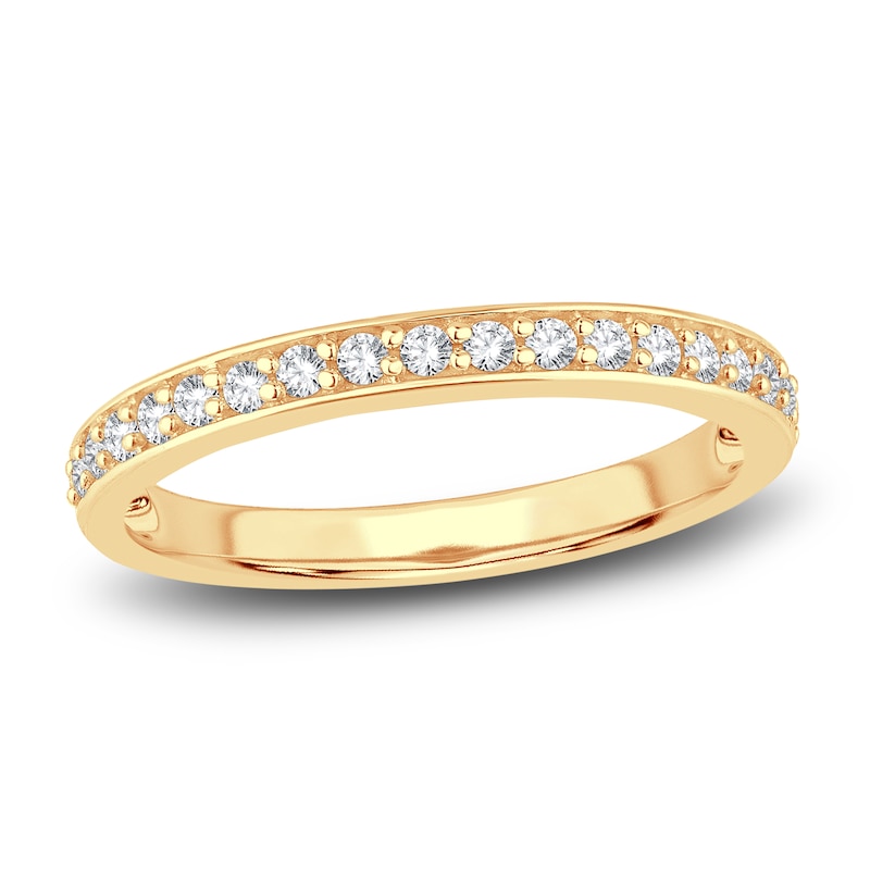 Diamond Wedding Band 1/4 ct tw Round 14K Yellow Gold