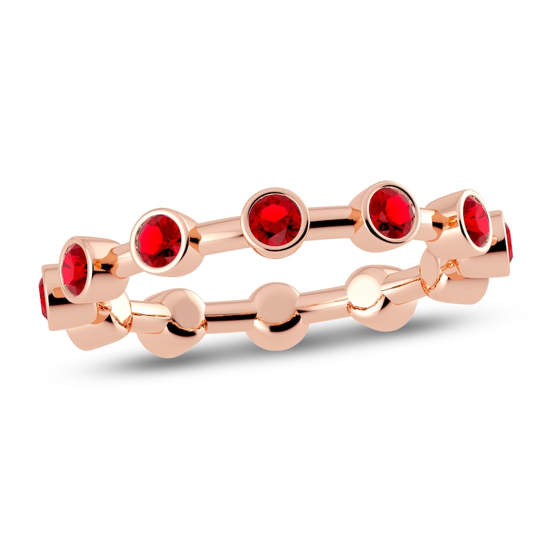 Main Image 1 of Juliette Maison Natural Ruby Ring 10K Rose Gold