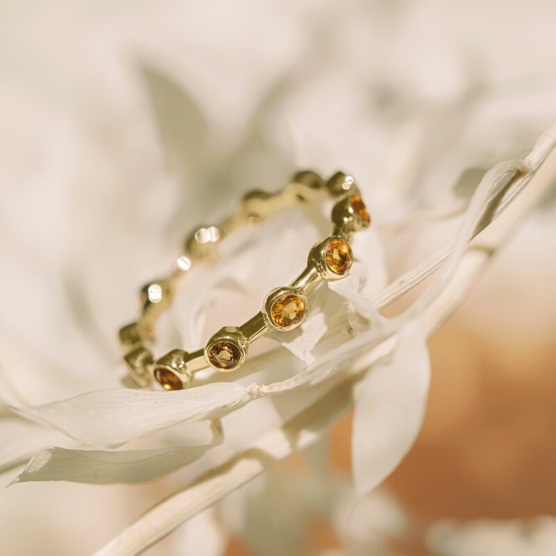 Main Image 4 of Juliette Maison Natural Ruby Ring 10K Rose Gold