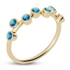 Thumbnail Image 2 of Juliette Maison Natural Blue Zircon Ring 10K Yellow Gold