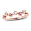 Thumbnail Image 1 of Juliette Maison Natural White Sapphire & Natural Pink Tourmaline Ring 10K Rose Gold