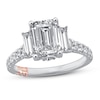 Thumbnail Image 0 of Pnina Tornai Deco Love Diamond Engagement Ring 2-7/8 ct tw Emerald/ Baguette/Round 14K White Gold