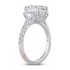 Thumbnail Image 1 of Pnina Tornai Deco Love Diamond Engagement Ring 2-7/8 ct tw Emerald/ Baguette/Round 14K White Gold