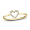 Thumbnail Image 2 of Shy Creation Diamond Accent Heart Ring 14K Yellow Gold SC22005659