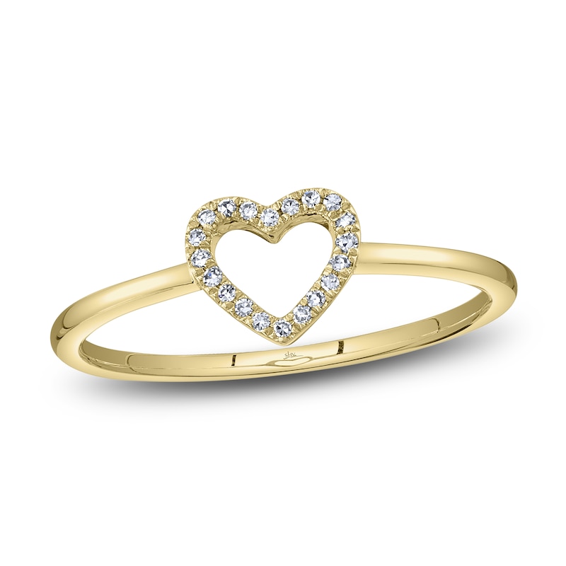 Main Image 2 of Shy Creation Diamond Accent Heart Ring 14K Yellow Gold SC22005659