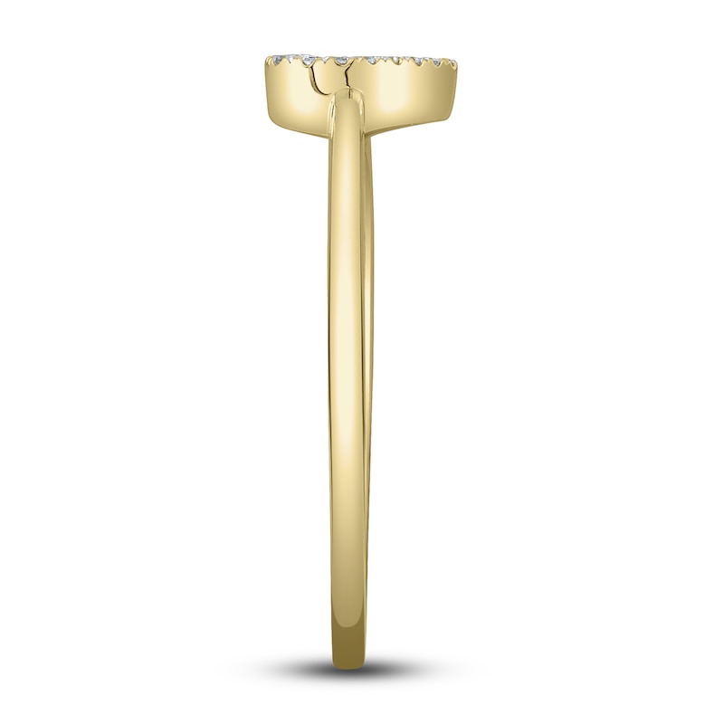 Main Image 3 of Shy Creation Diamond Accent Heart Ring 14K Yellow Gold SC22005659