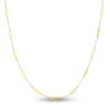 Thumbnail Image 1 of Oval Station Necklace 14K Yellow Gold 18"
