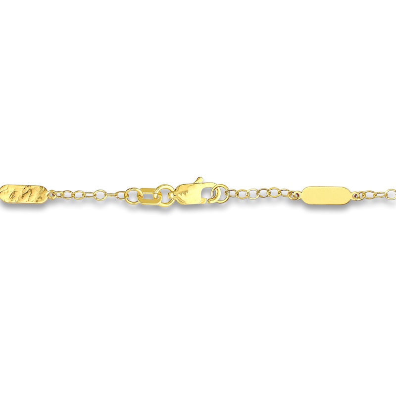 Main Image 3 of Oval Station Necklace 14K Yellow Gold 18"