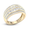 Thumbnail Image 2 of Diamond 4-Row Anniversary Band 1 ct tw Round 14K Yellow Gold