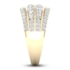 Thumbnail Image 3 of Diamond 4-Row Anniversary Band 1 ct tw Round 14K Yellow Gold