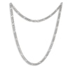 Thumbnail Image 0 of Solid Figaro Chain Necklace 14K White Gold 22" 5.35mm