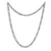 Thumbnail Image 0 of Solid Figaro Chain Necklace 14K White Gold 22" 5.35mm