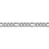 Thumbnail Image 3 of Solid Figaro Chain Necklace 14K White Gold 22" 5.35mm
