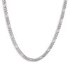 Thumbnail Image 4 of Solid Figaro Chain Necklace 14K White Gold 22" 5.35mm