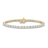 Thumbnail Image 0 of Lab-Created Diamond Bracelet 5-1/5 ct tw Emerald-cut 14K Yellow Gold 7"