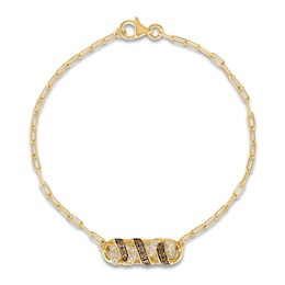 Le Vian Diamond Bracelet 1/3 ct tw Round 14K Honey Gold 7"