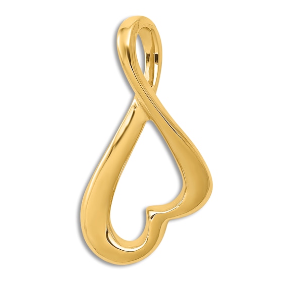 Jared The Galleria Of Jewelry High-Polish Heart Slide Charm 14K Yellow Gold